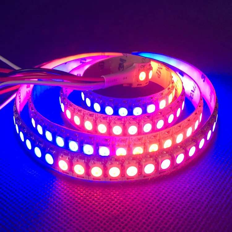 Пиксельная светодиодная RGB лента WS2812B 1 м/5 м черная/белая ПП 30 светодиодный LED s/m