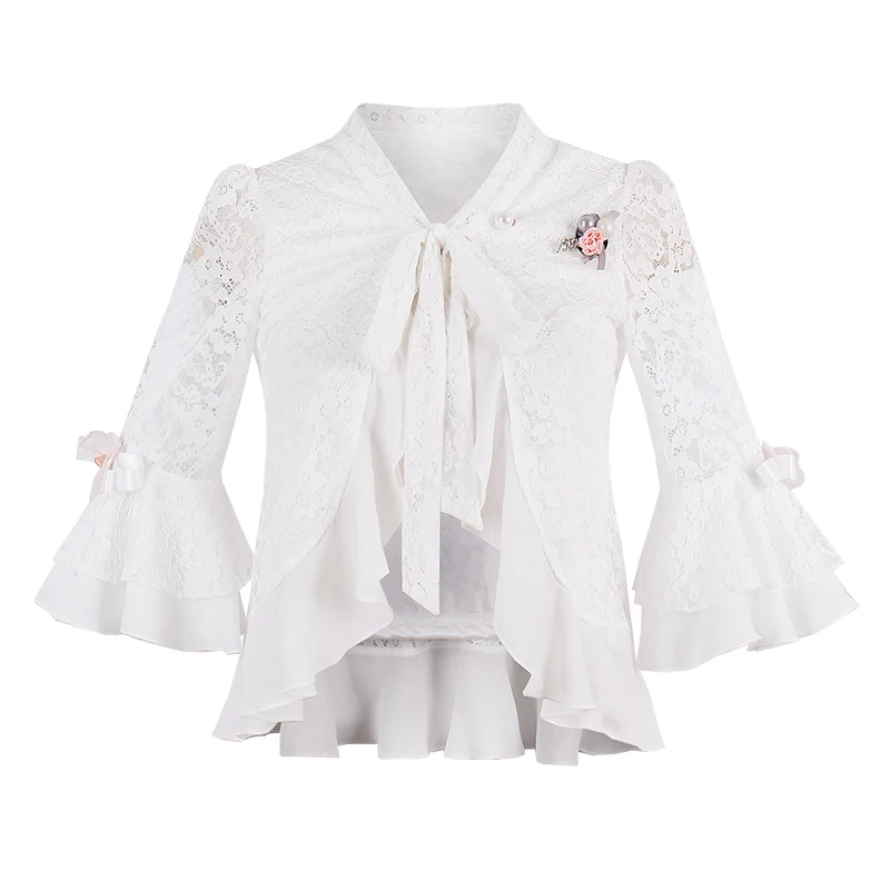 Princess sweet lolita Candy rain Sunscreen clothing lotus leaf lace cardigan sleeve C22AB7135
Princess sweet lolita Candy rain Sunscreen clothing lotus leaf lace cardigan sleeve C22AB7135