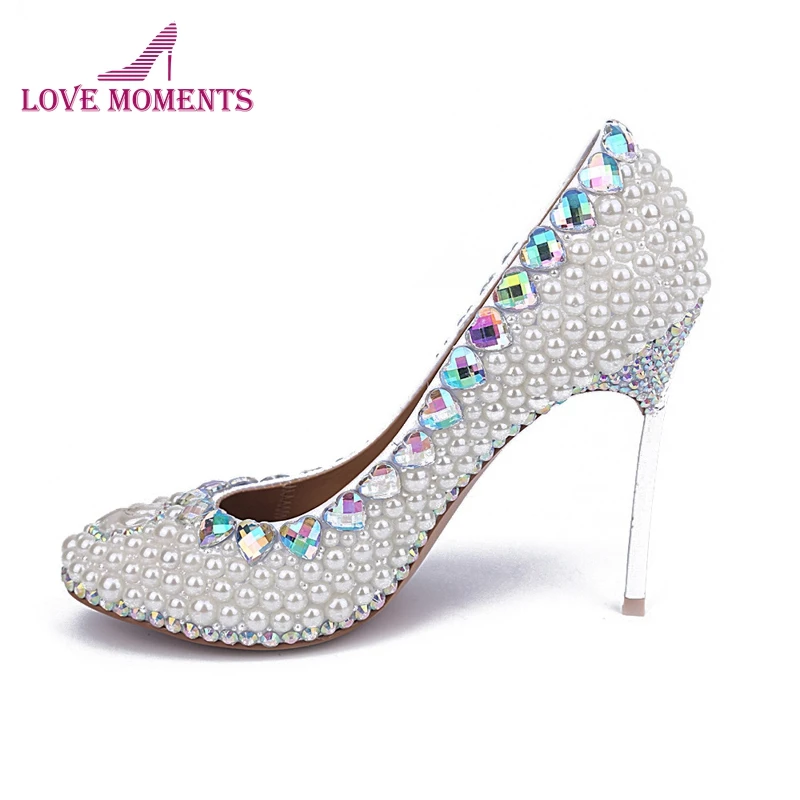 Silver Stiletto Heel White Pearl Wedding Shoes Women's Platform Shoes Rhinestone Thin Heels Bridal Shoes Comfortable Party Shoes
Silver Stiletto Heel White Pearl Wedding Shoes Women's Platform Shoes Rhinestone Thin Heels Bridal Shoes Comfortable Party Shoes