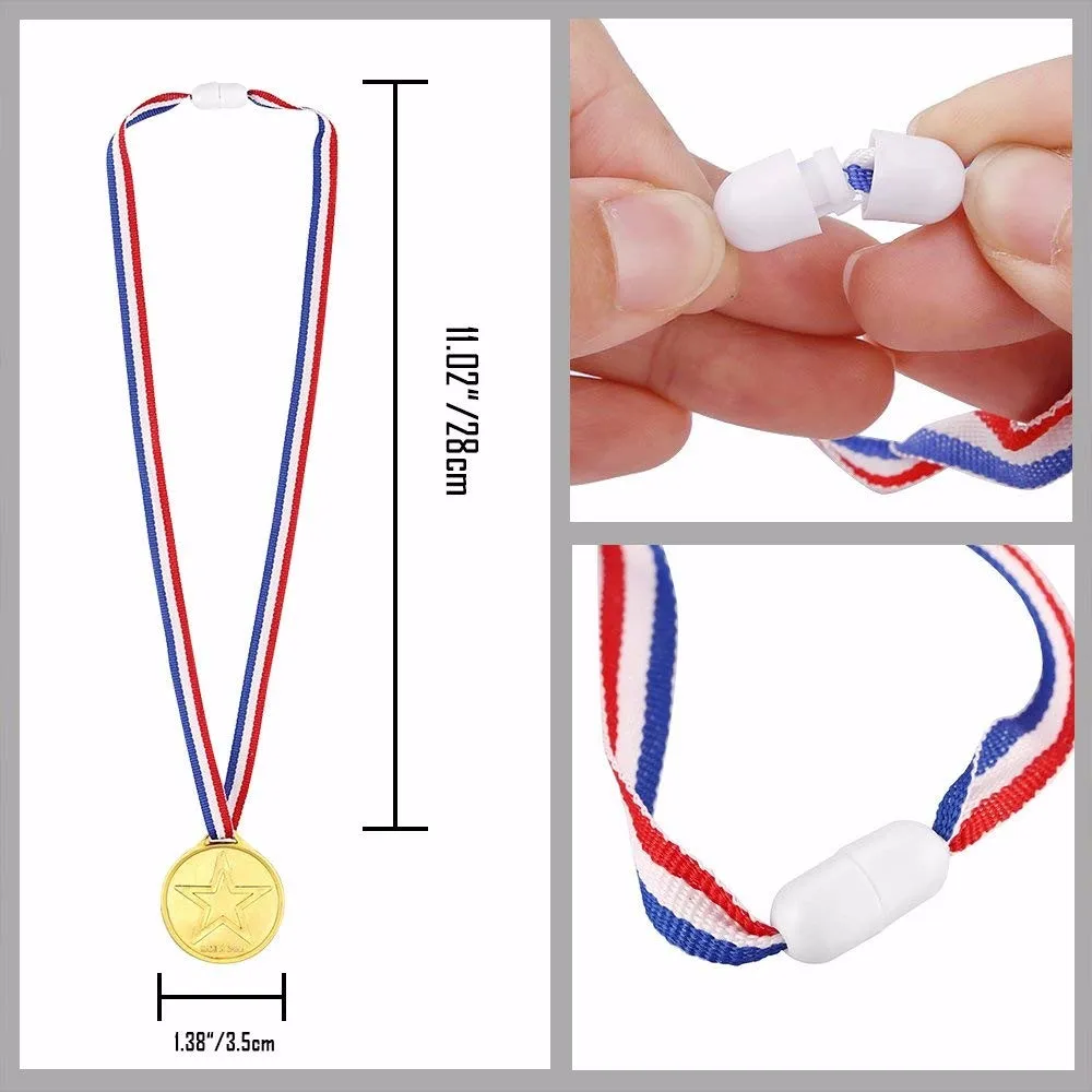Hot Sale Plastic Gold Medals Kids Winner Award Medals with Ribbon,Star Medals Party Prize Awards
Hot Sale Plastic Gold Medals Kids Winner Award Medals with Ribbon,Star Medals Party Prize Awards