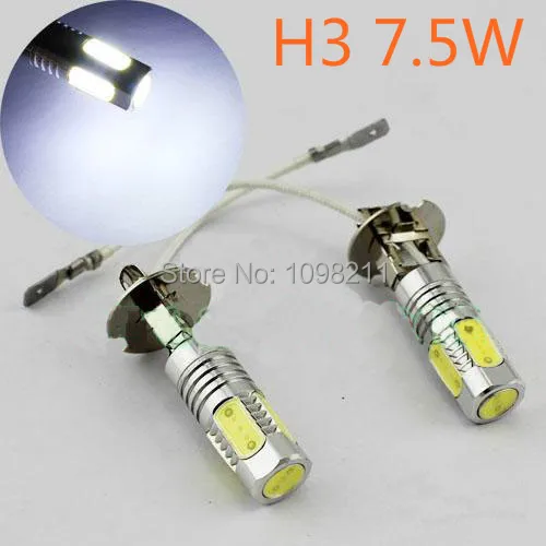 1pcs H3 7.5W COB LED Projector Len Bulb Fog Driving Light Running Lamp White High Power 6000K
1pcs H3 7.5W COB LED Projector Len Bulb Fog Driving Light Running Lamp White High Power 6000K