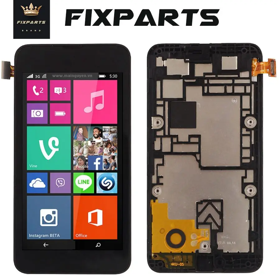 Для Microsoft Nokia Lumia 530 ЖК-дисплей с сенсорным экраном дигитайзер сенсор в сборе с рамкой для замены ЖК-дисплея 4,0 дюйма Lumia 530
Для Microsoft Nokia Lumia 530 ЖК-дисплей с сенсорным экраном дигитайзер сенсор в сборе с рамкой для замены ЖК-дисплея 4,0 дюйма Lumia 530
