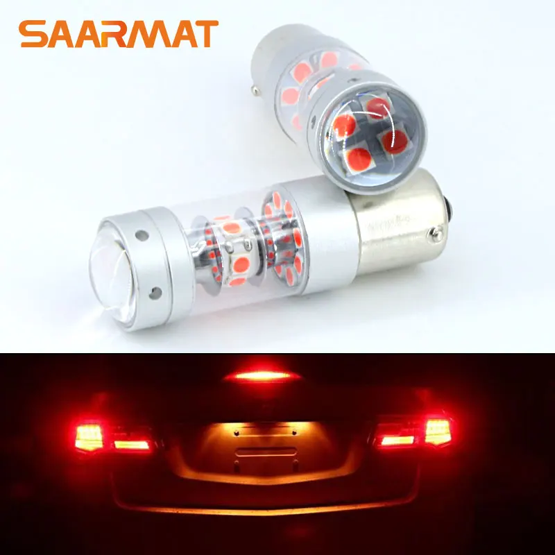 2pcs Error Free Brilliant Red 28-SMD 140W 1156 7506 P21W BA15S LED Bulbs For Turn Signal Lights Tail Lights Brake Lights
2pcs Error Free Brilliant Red 28-SMD 140W 1156 7506 P21W BA15S LED Bulbs For Turn Signal Lights Tail Lights Brake Lights