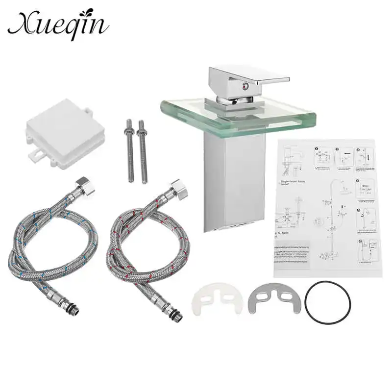 Xueqin 3 Color Change LED Solid Glass Waterfall Round Basin Faucet Basin Mixer Tap Single Lever Deck Mounted Water Power Tap
Xueqin 3 Color Change LED Solid Glass Waterfall Round Basin Faucet Basin Mixer Tap Single Lever Deck Mounted Water Power Tap