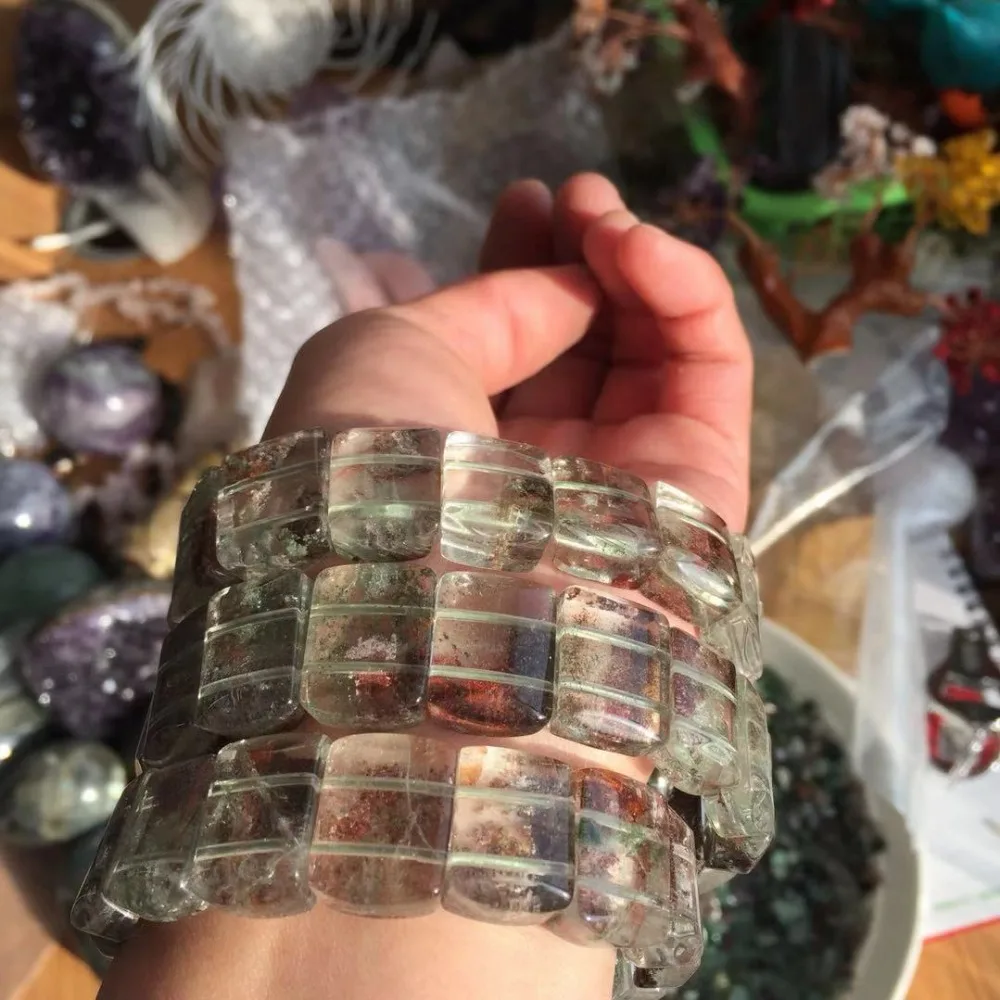1pcs beautiful natural ghost quartz Crystal gemstone bracelet meditation reiki healing crystal jewelry as gift for boyfriend
1pcs beautiful natural ghost quartz Crystal gemstone bracelet meditation reiki healing crystal jewelry as gift for boyfriend