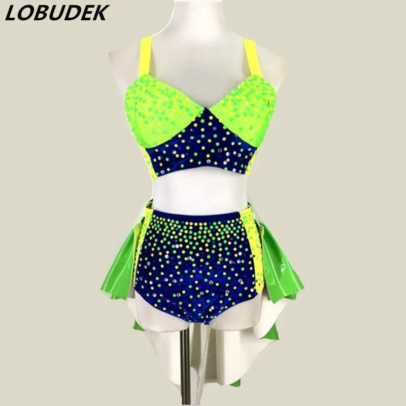 Special female Christmas sexy green costumes performance DS steel pipe sexy pilot singer dancer party bar prom bra short jazz
Special female Christmas sexy green costumes performance DS steel pipe sexy pilot singer dancer party bar prom bra short jazz