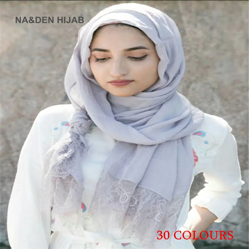 30 colors Hot sale luxury floral lace edges plain solid shawl viscose muslim women hijabs fashion scarf Eid gifts 20pcs/lot
30 colors Hot sale luxury floral lace edges plain solid shawl viscose muslim women hijabs fashion scarf Eid gifts 20pcs/lot
