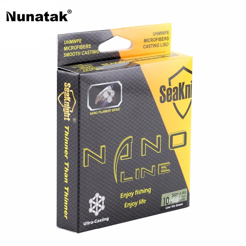 Seaknight nano 300 m PE Stranded Fishing Line 4 Wire Strands Super Strong line Japan Multifilament Stranded Fishing Lines 4-10lb
Seaknight nano 300 m PE Stranded Fishing Line 4 Wire Strands Super Strong line Japan Multifilament Stranded Fishing Lines 4-10lb