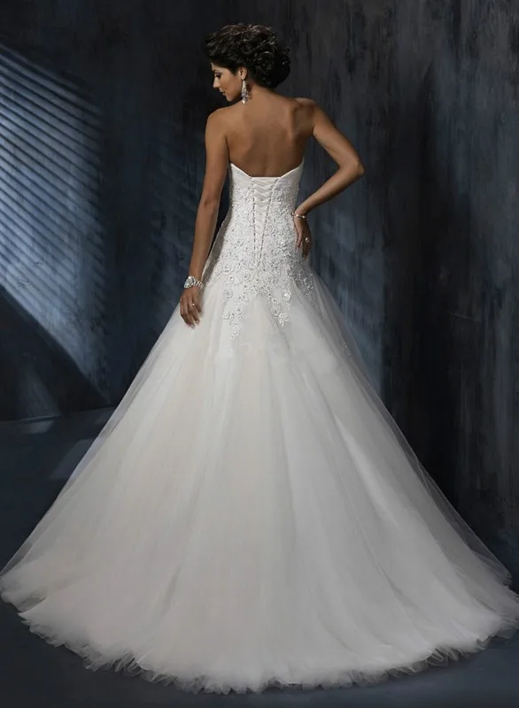 Vestido Noiva Hot Sale 2016 New Design Applique inventory Tulle Wedding Dresses Bridal Gown A Line of White/Ivory Wedding Dress
Vestido Noiva Hot Sale 2016 New Design Applique inventory Tulle Wedding Dresses Bridal Gown A Line of White/Ivory Wedding Dress