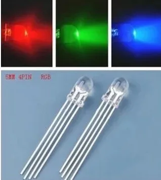 Free shipping 1000pcs 5mm full-color LED RGB red/green/blue Common Anode/Cathode LED Four Feet transparent color light led
Free shipping 1000pcs 5mm full-color LED RGB red/green/blue Common Anode/Cathode LED Four Feet transparent color light led