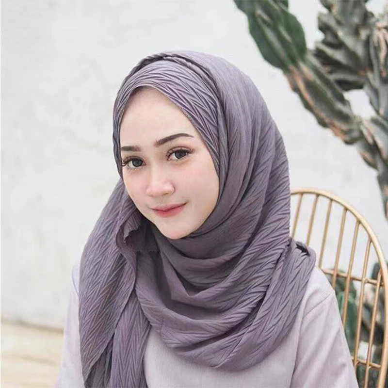 Crumpled Islamic Women Head Scarf Bubble Chiffon Pleated Hijab Muslim Headwear Plain Long Shawl Wrinkled Wraps Turban Stole
Crumpled Islamic Women Head Scarf Bubble Chiffon Pleated Hijab Muslim Headwear Plain Long Shawl Wrinkled Wraps Turban Stole