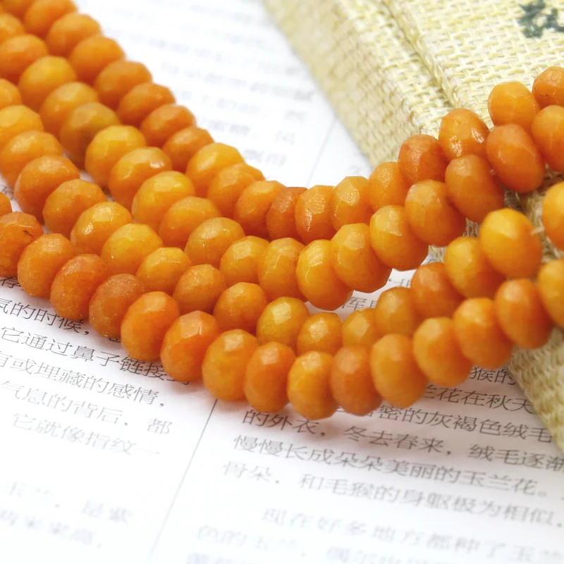 5x8mm Faceted Soil yellow chalcedony abacus shaped loose beads 15" 2pc/lot high quality DIY women jewelry making
5x8mm Faceted Soil yellow chalcedony abacus shaped loose beads 15" 2pc/lot high quality DIY women jewelry making