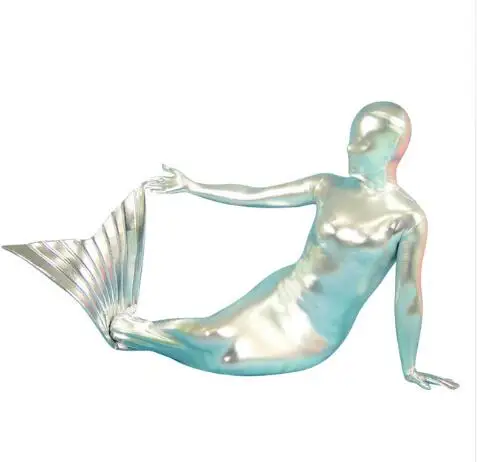 BetterParty Shiny Metallic Silver Mermaid Full Body Cosplay Costume Zentai Halloween Suit
BetterParty Shiny Metallic Silver Mermaid Full Body Cosplay Costume Zentai Halloween Suit