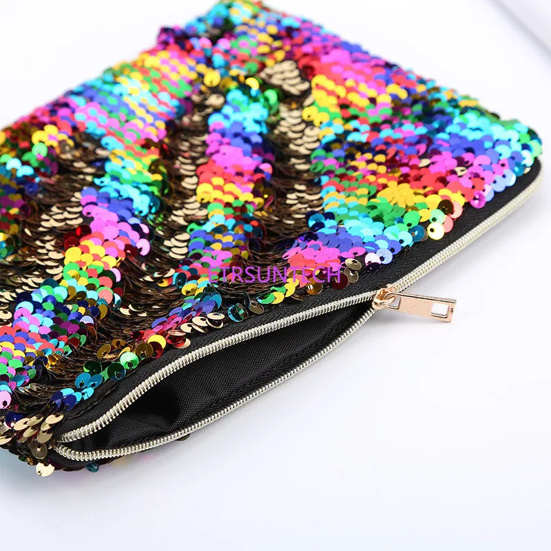 60pcs/lot Women Reversible Sequins Mermaid Glitter Make Up Pouch Fashion Handbag Popular Lady Cosmetic Bag Evening Clutch Bag
60pcs/lot Women Reversible Sequins Mermaid Glitter Make Up Pouch Fashion Handbag Popular Lady Cosmetic Bag Evening Clutch Bag