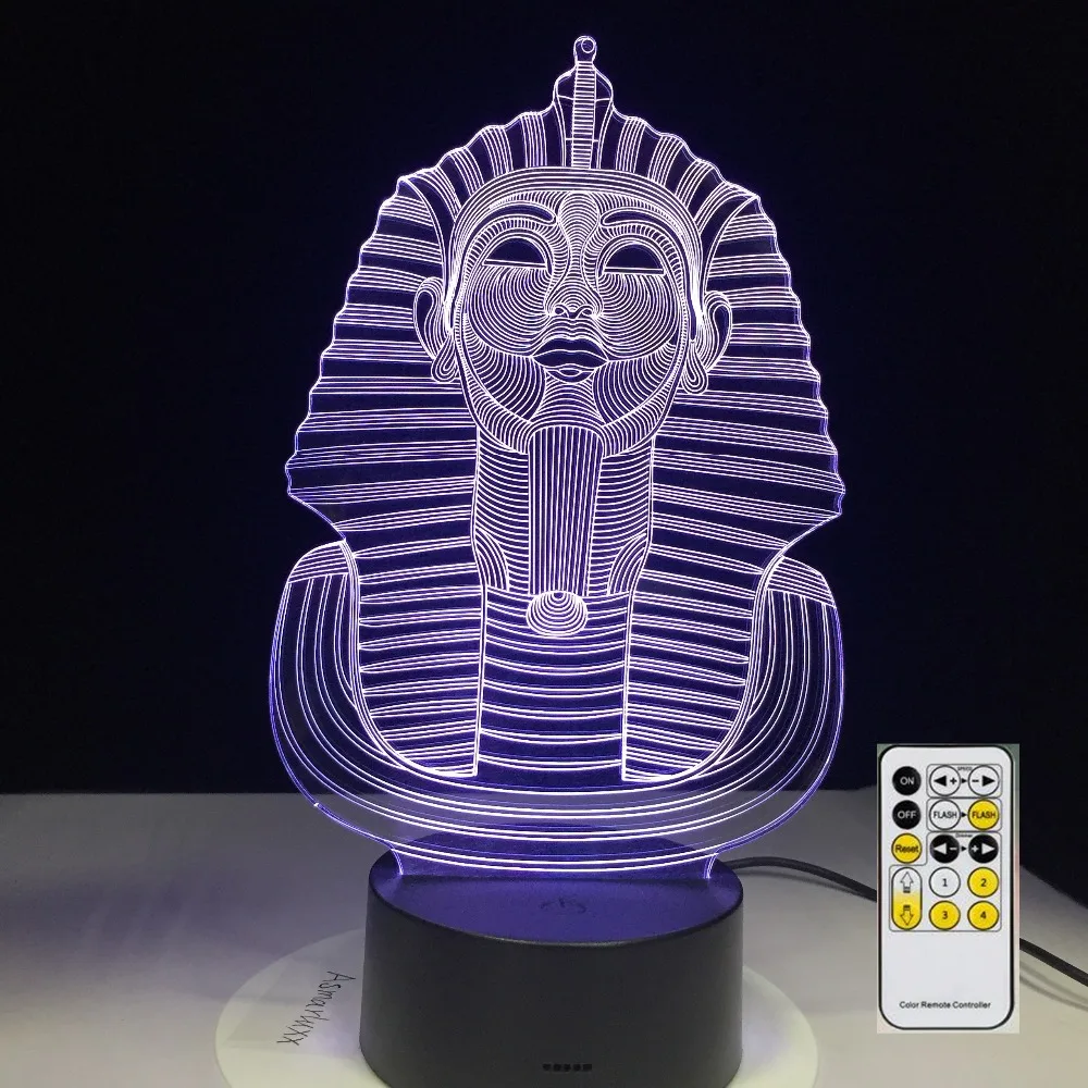 3D USB LED Egyptian Sphinx Pharaoh Night Light 7 Color Changing Mood Table Lamp Visual Sleeping Light Kids Toys Christmas Gifts
3D USB LED Egyptian Sphinx Pharaoh Night Light 7 Color Changing Mood Table Lamp Visual Sleeping Light Kids Toys Christmas Gifts