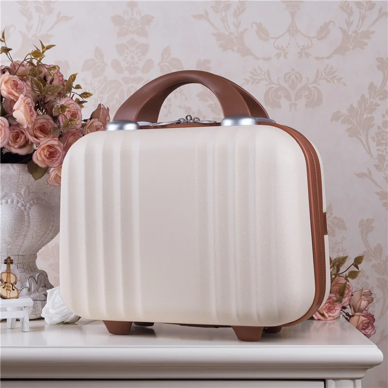 Women Bag Fashion Light cute Suitcase 14 Inches Mini Zipper Lady Business ABS Cosmetic case Suitcase for Makeup Bag Toiletry Bag
Women Bag Fashion Light cute Suitcase 14 Inches Mini Zipper Lady Business ABS Cosmetic case Suitcase for Makeup Bag Toiletry Bag