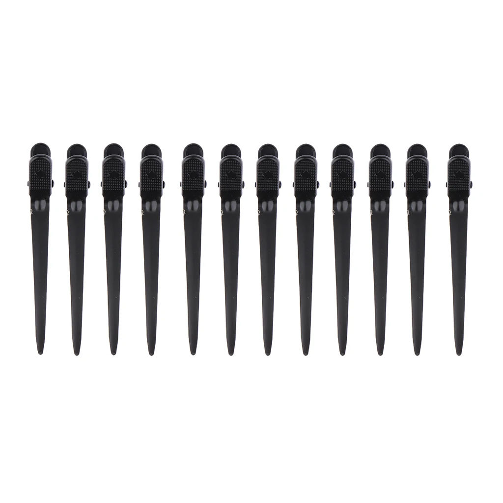 Set of 12 Professional Durable Hair Clips for Hair Styling and Sectioning Barber Salon Alligator Hair Clips
Set of 12 Professional Durable Hair Clips for Hair Styling and Sectioning Barber Salon Alligator Hair Clips