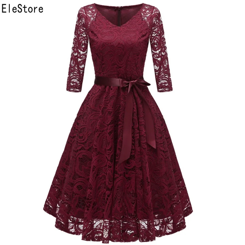 Винтажное платье Женское Vestidos 2019 Vestido вечерние сексуальные кружевные платья