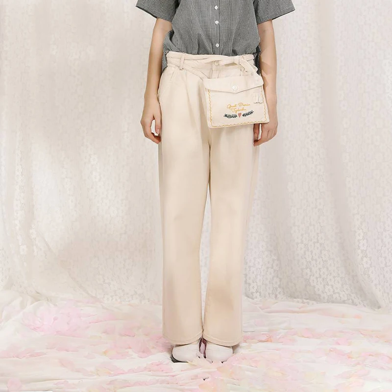 2018 Autumn Spring New Women Cotton Cargo Pants With Bag Playful Embroidery Femme Full Length Pant Capris Vintage
2018 Autumn Spring New Women Cotton Cargo Pants With Bag Playful Embroidery Femme Full Length Pant Capris Vintage