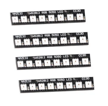 4pcs-Full-color LED lighting Board WS2812 for Naze32 / CC3D Perfect Suitable for ZMR250 QAV250 Quadcopter
4pcs-Full-color LED lighting Board WS2812 for Naze32 / CC3D Perfect Suitable for ZMR250 QAV250 Quadcopter