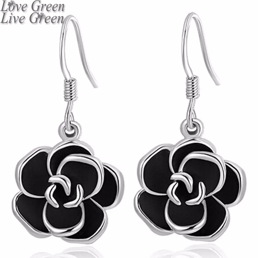 2017 hotsell brand Camellia design pendant fashion women gold color black painting rose flower drop earrings Jewelry 82606
2017 hotsell brand Camellia design pendant fashion women gold color black painting rose flower drop earrings Jewelry 82606