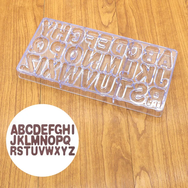 26 Capital Letters Polycarbonate Chocolate Mold Creative 3D Fondant Cake Candy Mold DIY Kitchen Baking Pastry Tools
26 Capital Letters Polycarbonate Chocolate Mold Creative 3D Fondant Cake Candy Mold DIY Kitchen Baking Pastry Tools