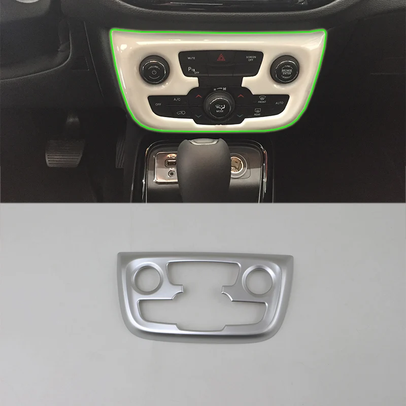 Аксессуары для автомобиля украшение интерьера ABS средняя консоль кондиционер вентиляционная рамка Накладка для Jeep Compass 2017 автомобильный Ст...
Аксессуары для автомобиля украшение интерьера ABS средняя консоль кондиционер вентиляционная рамка Накладка для Jeep Compass 2017 автомобильный Ст...