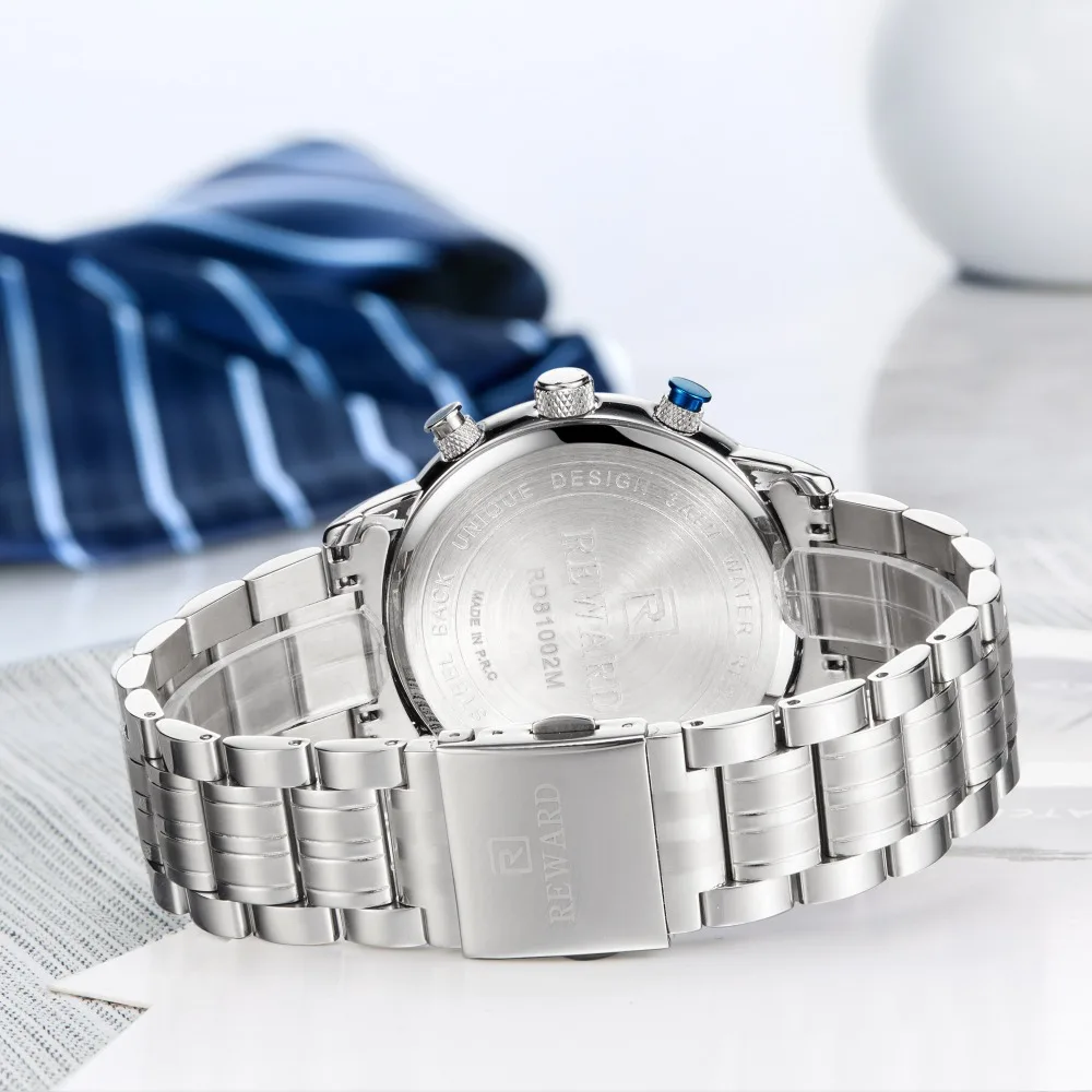 REWARD Brand Luxury Luminous Men's Watch Japan imported movement Curved surface design Waterproof Watches men relogio masculino
REWARD Brand Luxury Luminous Men's Watch Japan imported movement Curved surface design Waterproof Watches men relogio masculino