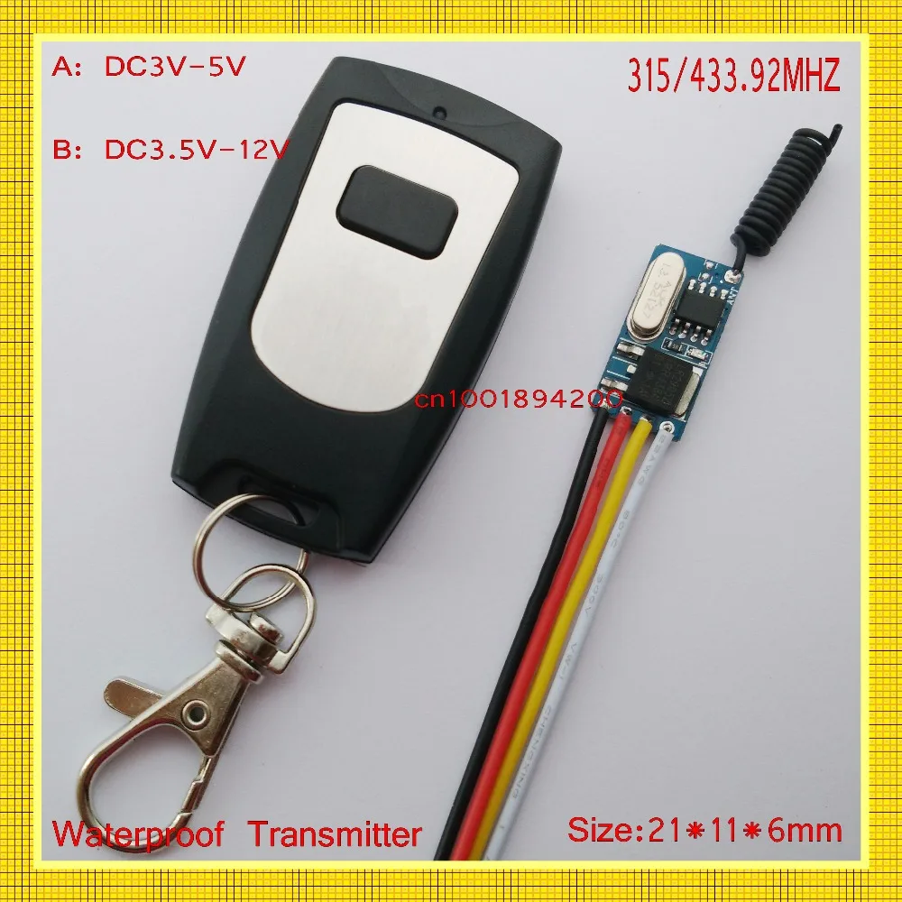Buzzer Remote Control Switch DC3V-5V 3.6v 3.7v 4.2v 5v Micro Mini Mos No Sound RF Receiver Low Power Consumption Battery Supply
Buzzer Remote Control Switch DC3V-5V 3.6v 3.7v 4.2v 5v Micro Mini Mos No Sound RF Receiver Low Power Consumption Battery Supply
