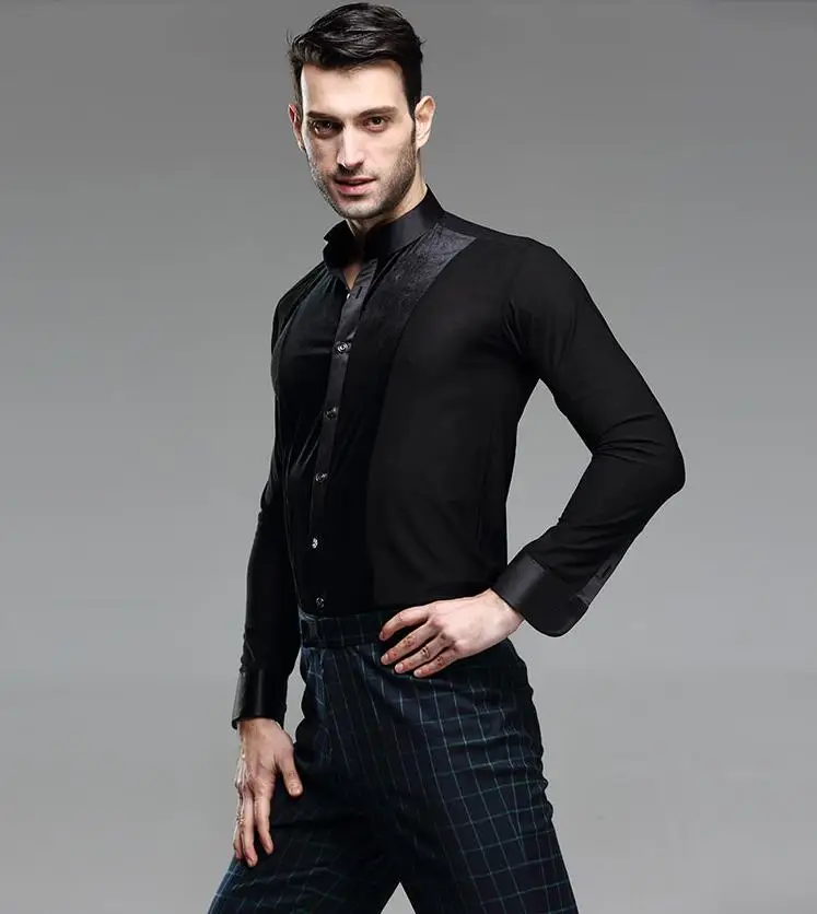 2019 new mens Latin dance shirt Competition Performance Ballroom Modern Salsa Tango Samba latin mens shirts boys dancewear
2019 new mens Latin dance shirt Competition Performance Ballroom Modern Salsa Tango Samba latin mens shirts boys dancewear