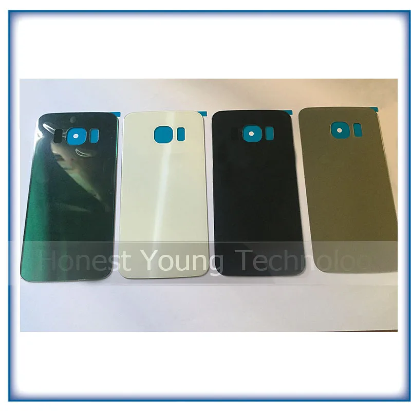 10 шт. для Samsung Galaxy S6 edge G920 G920F G920P G925 G925F Задняя стеклянная крышка батареи с