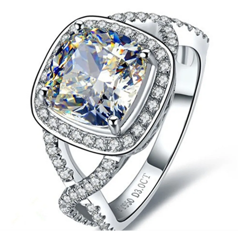 Test Positive Genuine Solid 18K White Gold Jewelry 3CT Moissanite Diamond Cushion Ring Engagement Moissanite Cushion Jewelry
Test Positive Genuine Solid 18K White Gold Jewelry 3CT Moissanite Diamond Cushion Ring Engagement Moissanite Cushion Jewelry