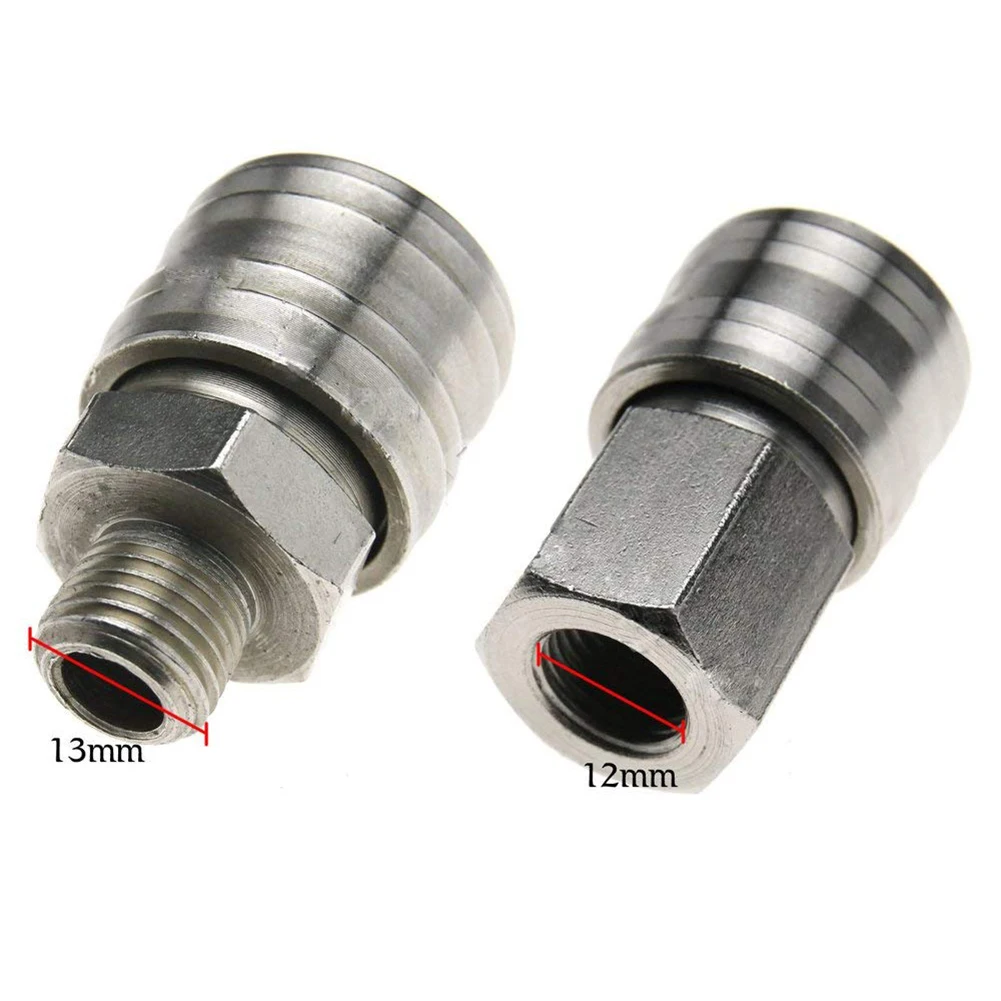 10 PCs Euro Hose Fitting Male Female Quick Release Air Line Hose Couplings Fitting 1/4 inch BSP Connector