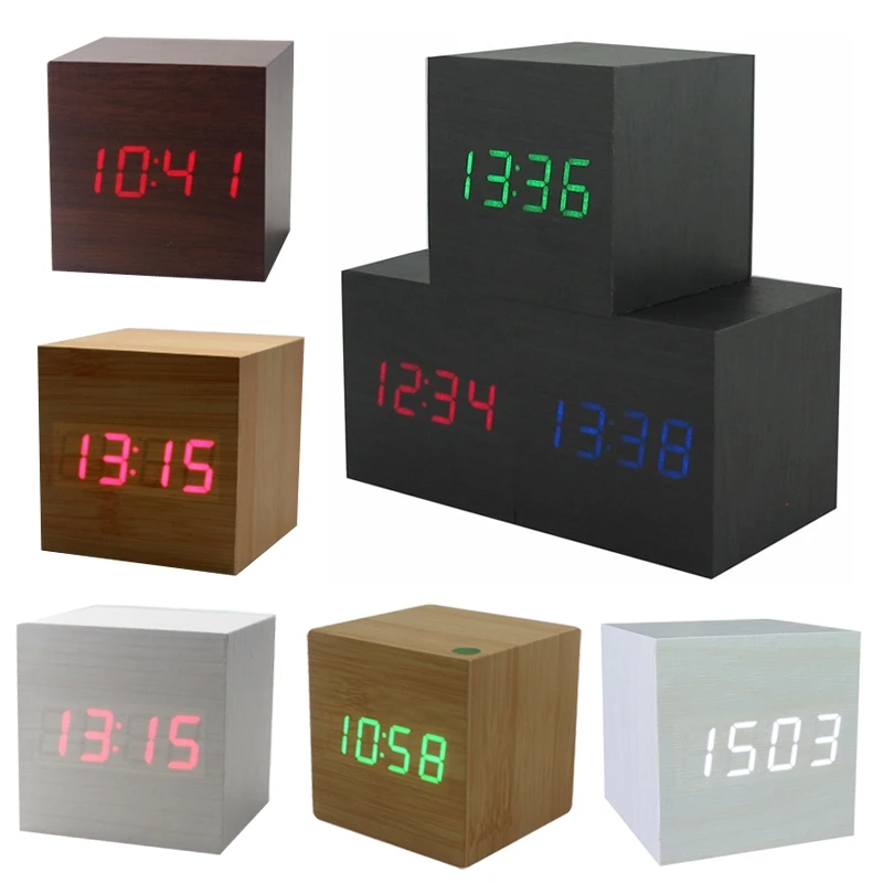 2018 Wood Enelectronic Desk Clock Digital LED Alarm Clock Nigh light Sounds Control LED Electronic Desk Clock With Temperature
2018 Wood Enelectronic Desk Clock Digital LED Alarm Clock Nigh light Sounds Control LED Electronic Desk Clock With Temperature