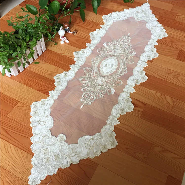 Mesh Elegant Embroidery Table Runner Pastoral Fabric Tea tablecloth, Luxury Table mat table Cover for decoration
Mesh Elegant Embroidery Table Runner Pastoral Fabric Tea tablecloth, Luxury Table mat table Cover for decoration