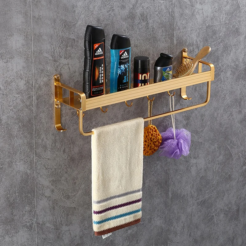 Wall Mounted Bathroom Shelves Space Aluminum Storage Shelf Single Layer Basket Shampoo Soap Cosmetic Shelves Holder With Hook
Wall Mounted Bathroom Shelves Space Aluminum Storage Shelf Single Layer Basket Shampoo Soap Cosmetic Shelves Holder With Hook