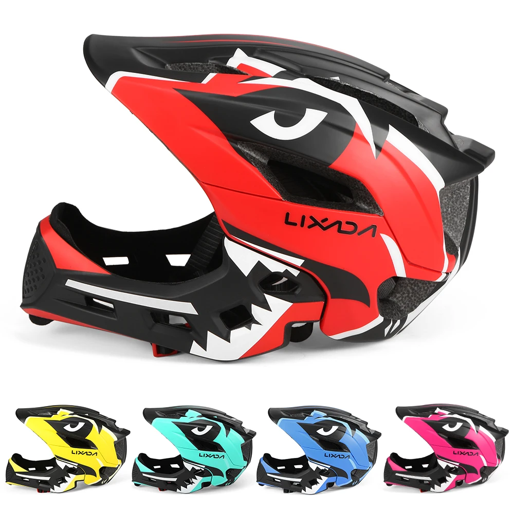 

Lixada Сверхлегкий велосипедный спортивный защитный шлем детский съемный на все лицо велосипедный шлем для скейтборда ролик для скутера для катания на коньках