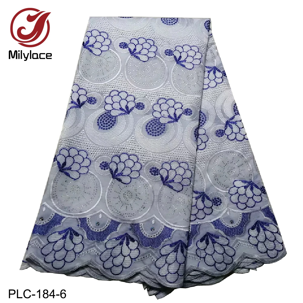 Milylace wholesale nigerian swiss cotton lace fabric with rhinestones hot selling swiss voile lace fabric for party PLC-184
Milylace wholesale nigerian swiss cotton lace fabric with rhinestones hot selling swiss voile lace fabric for party PLC-184