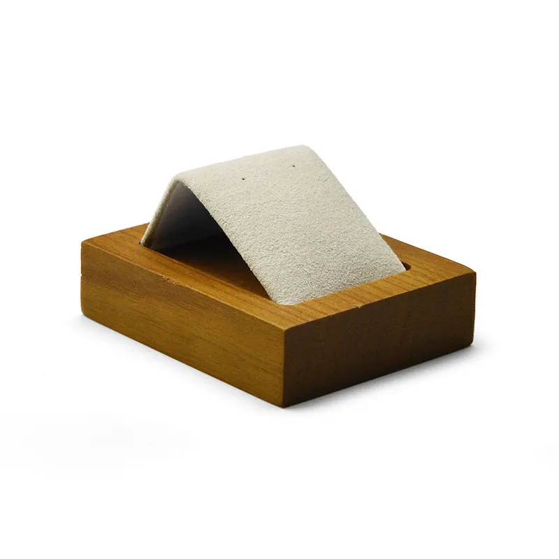 New Solid Wood Cream-white & Dark gray Earring Display Stand with Microfiber for Showcase Jewelry Ear Nail Display Holder
New Solid Wood Cream-white & Dark gray Earring Display Stand with Microfiber for Showcase Jewelry Ear Nail Display Holder
