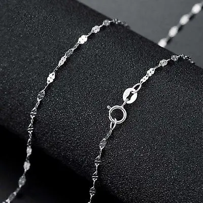 New Arrival Pure Au750 18K White Gold Women Four Leaf Clove Link Necklace 18inch
New Arrival Pure Au750 18K White Gold Women Four Leaf Clove Link Necklace 18inch