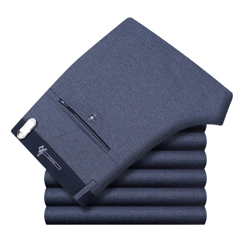 Mens High Stretch Straight Suit Pants Summer Men Dress Pants Straight Business Office Formal Pants Big Size Classic Trousers
Mens High Stretch Straight Suit Pants Summer Men Dress Pants Straight Business Office Formal Pants Big Size Classic Trousers