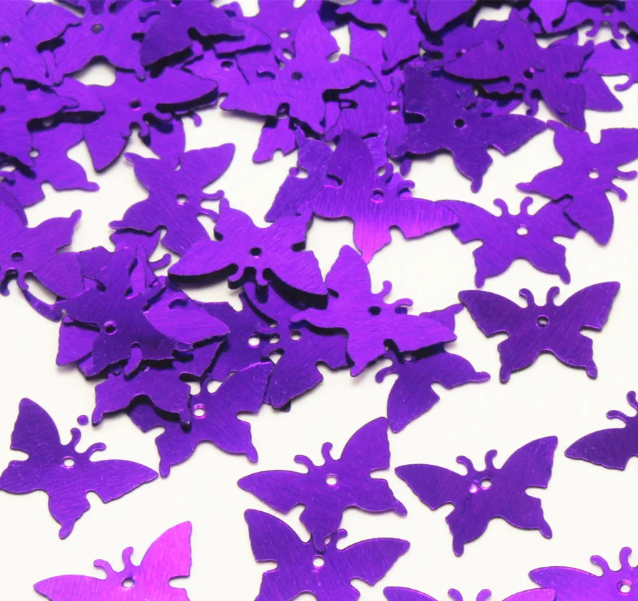 

Purple lavender hollow Butterfly sewing confetti Wedding bridal reception party table decoration Decor 1.7 cm