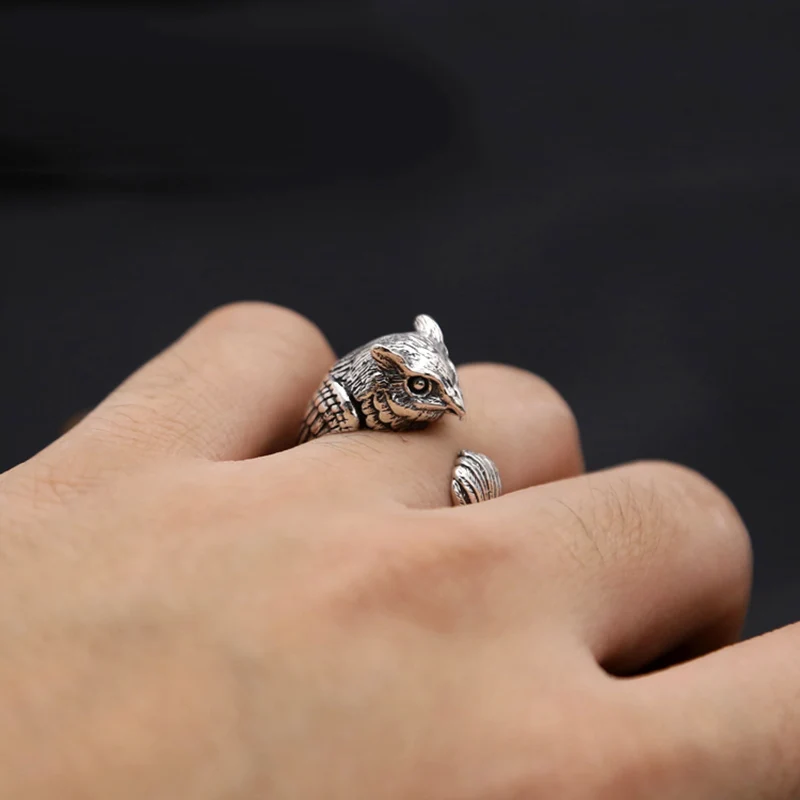 Thailand Vintage Ring 925 Sterling Silver Silver Men Jewelry Personality Owl Adjustable Ring Gift Fine Jewelry R39
Thailand Vintage Ring 925 Sterling Silver Silver Men Jewelry Personality Owl Adjustable Ring Gift Fine Jewelry R39