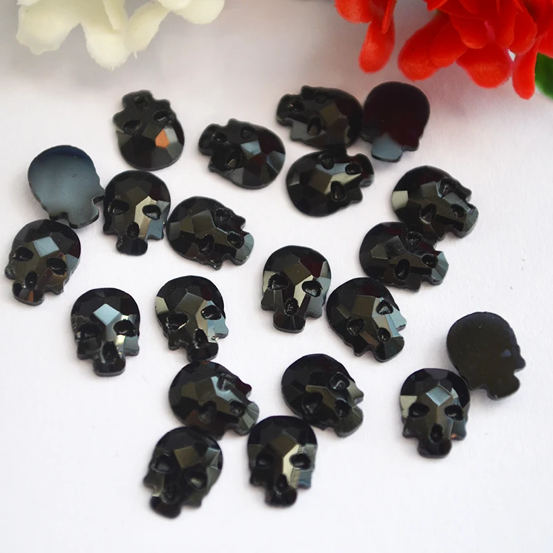 Nail Art Crystal Rhinestones Strass Flatback Non Hotfix Crystals Black 6*8mm 10pcs Skull head Stones DIY 3D Gem decoration
Nail Art Crystal Rhinestones Strass Flatback Non Hotfix Crystals Black 6*8mm 10pcs Skull head Stones DIY 3D Gem decoration