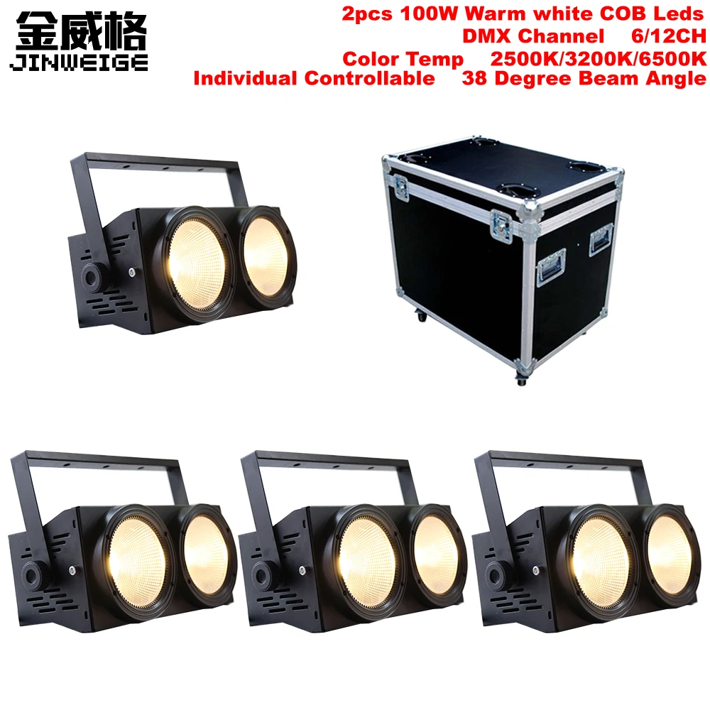 Free Shipping 4pcs/Lot Flightcase 2X100W COB Warm White COB 6/12CH DMX Stage Lighting Effect Led Blinder
Free Shipping 4pcs/Lot Flightcase 2X100W COB Warm White COB 6/12CH DMX Stage Lighting Effect Led Blinder