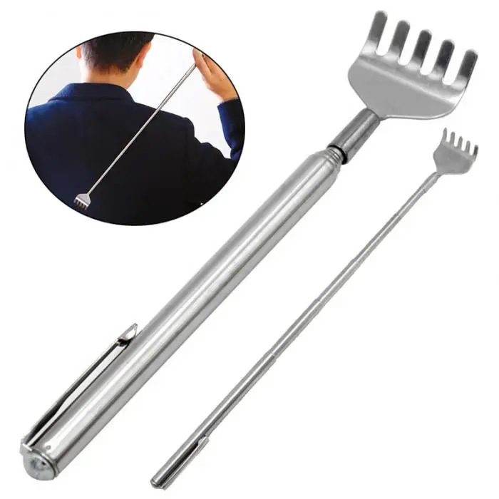 Telescopic Back Scratcher Back Massager Stainless Steel Adjustable Size Pen Clip Do Not Ask For Help Tickle Massager For Back
Telescopic Back Scratcher Back Massager Stainless Steel Adjustable Size Pen Clip Do Not Ask For Help Tickle Massager For Back