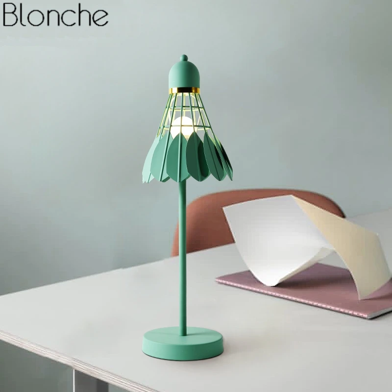 Nordic Badminton Table Lamps Macarons Study Iron Led Desk Lamp Modern Stand Light Fixtures for Bedroom Bedside Loft Home Decor
Nordic Badminton Table Lamps Macarons Study Iron Led Desk Lamp Modern Stand Light Fixtures for Bedroom Bedside Loft Home Decor