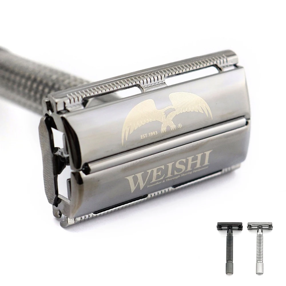 Butterfly Safety Razor WEISHI Brass material Gun color 9306-C or Black Travel pouch Stainless steel mirror Top quality NEW
Butterfly Safety Razor WEISHI Brass material Gun color 9306-C or Black Travel pouch Stainless steel mirror Top quality NEW