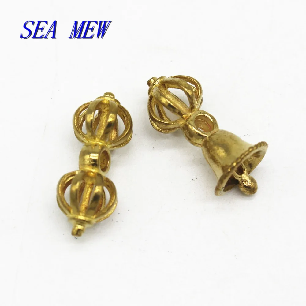 SEA MEW Tibetan Buddhist Pure Raw Brass Vajry Pestle/Vajra Bell Charms Spacer Beads For Jewelry Making
SEA MEW Tibetan Buddhist Pure Raw Brass Vajry Pestle/Vajra Bell Charms Spacer Beads For Jewelry Making