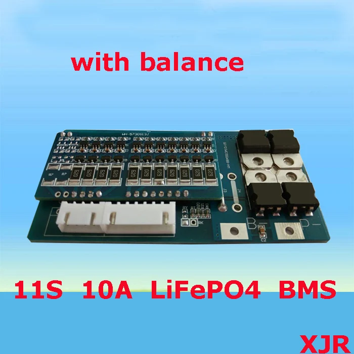 11S 10A LiFePO4 BMS/PCM/PCB плата защиты батареи для 11 упаковок 18650 с балансом|lifepo4 10a|for 18650balance